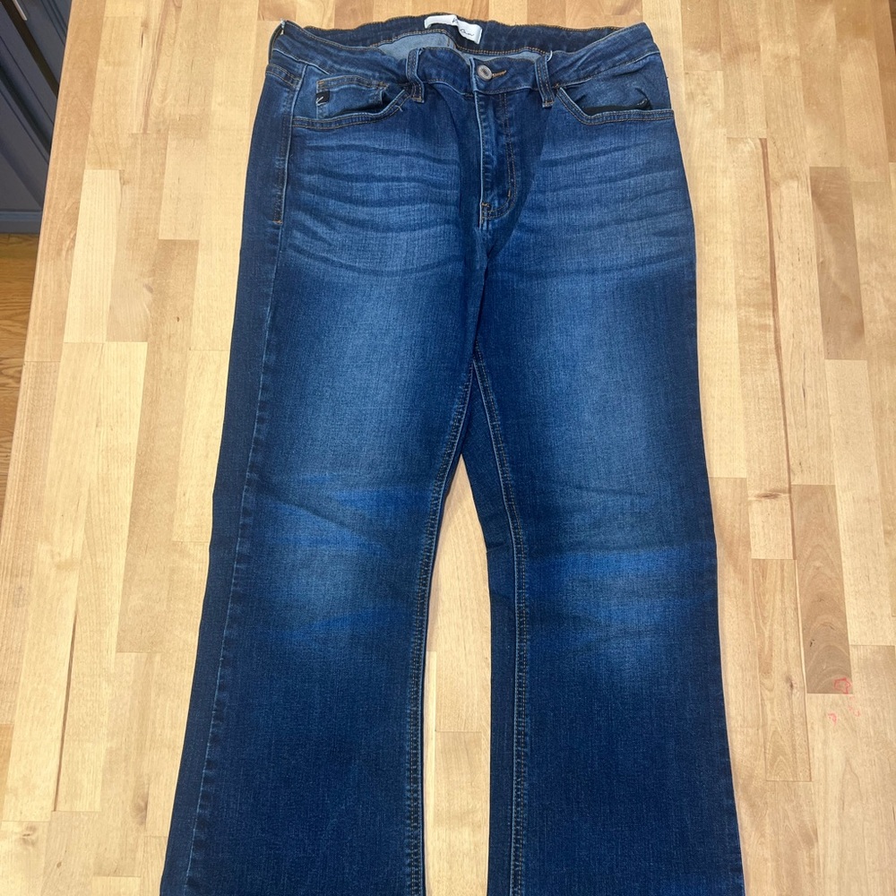 KanCan Dark Blue Women's Boot Cut Jeans